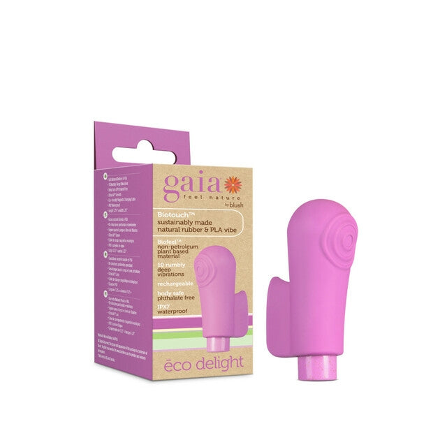 Blush Gaia Eco Delight Finger Vibe Purple-Vibrators-Blush-XOXTOYS