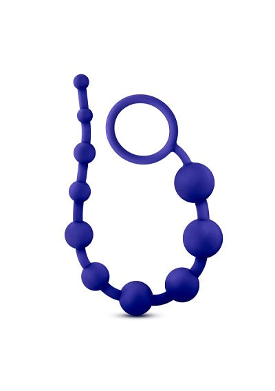 Blush Luxe Indigo Silicone 10 Beads-Anal Toys-Blush-XOXTOYS