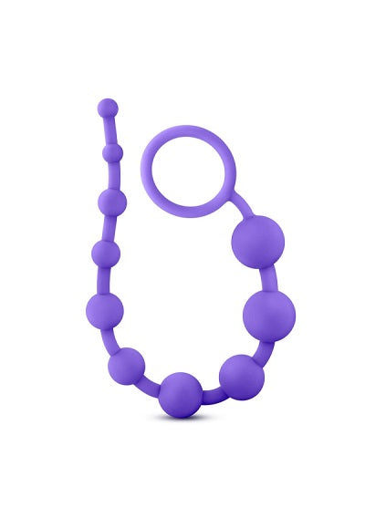 Blush Luxe Purple Silicone 10 Beads-Anal Toys-Blush-XOXTOYS