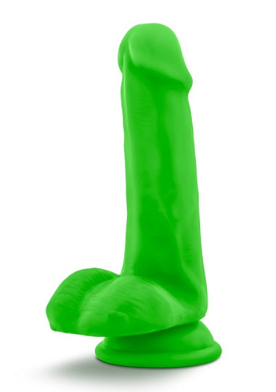 Blush Neo Neon Green 6 Inch Dual Density Cock With Balls - XOXTOYS