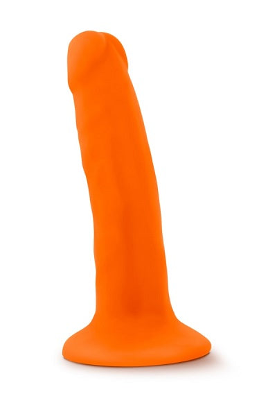Blush Neo Neon Orange 6 Inch Dual Density Cock - XOXTOYS