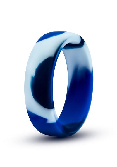 Blush Performance Blue Camouflage Silicone Camo Cock Ring - XOXTOYS