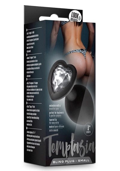 Blush Temptasia Black Bling Plug Small - XOXTOYS