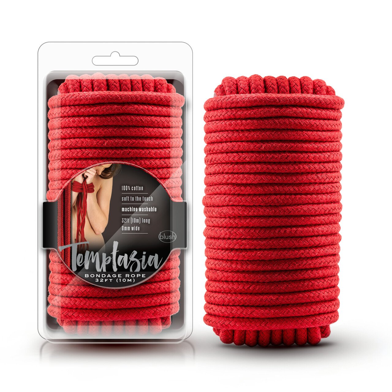Blush Temptasia Red Bondage Rope 32 Feet - XOXTOYS