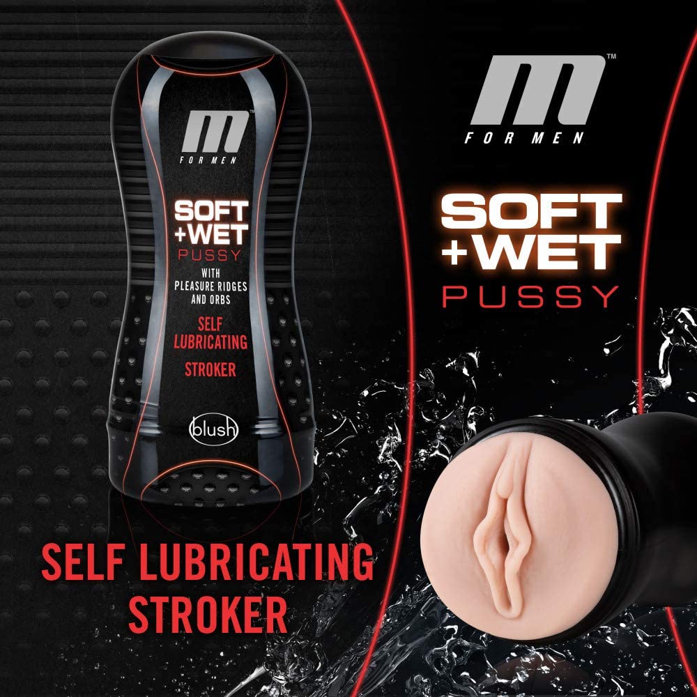 Blush Soft and Wet Self Lubricating Mens Masturbation Cup - XOXTOYS