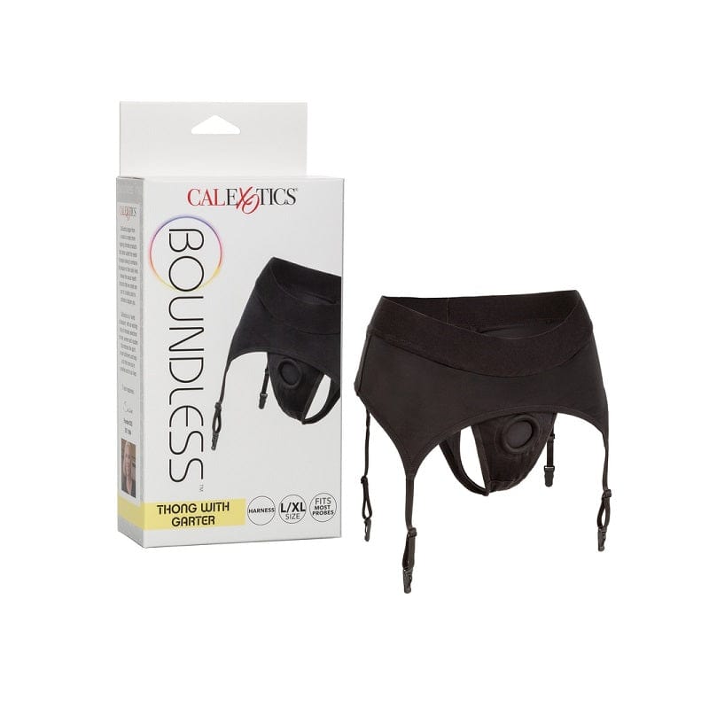CALEXOTICS Harness Calexotics Boundless Thong with Garter Large/X-Large