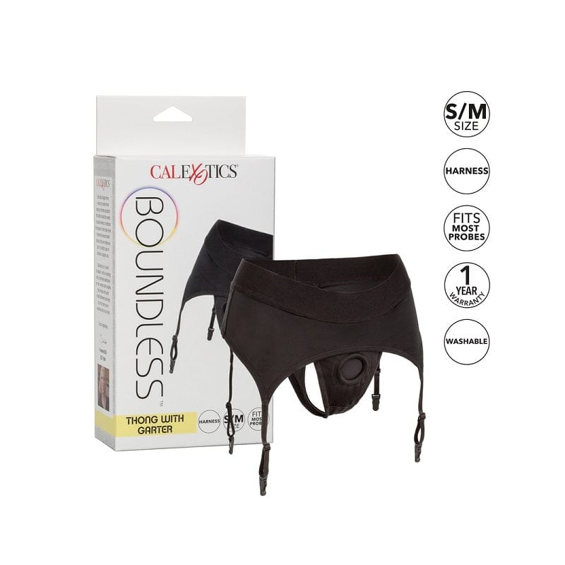 CALEXOTICS Harness Calexotics Boundless Thong with Garter Small/Medium