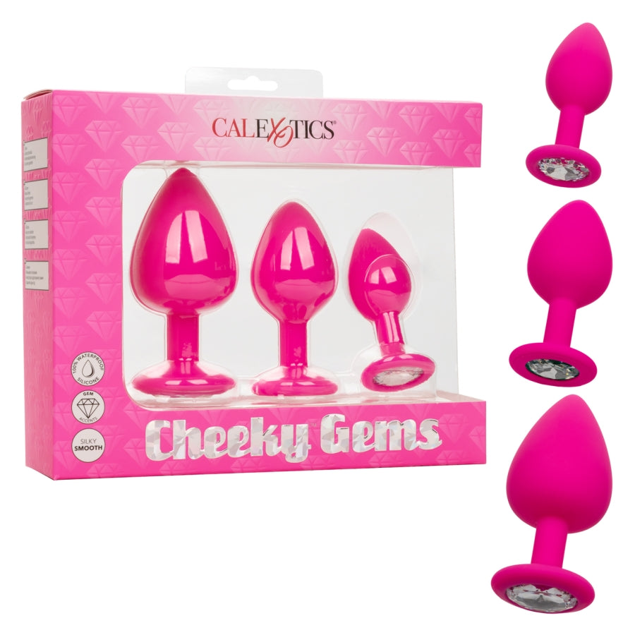 Calexotics Cheeky Gems Anal Kit-Anal Toys-CALEXOTICS-Pink-XOXTOYS
