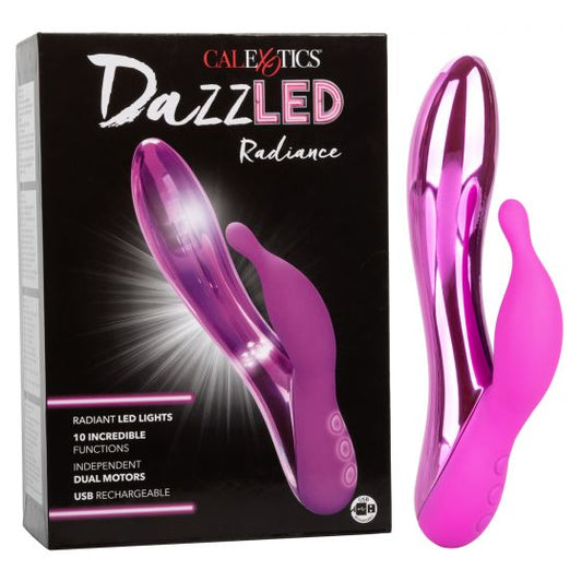 Calexotics DazzLED Radiance Rabbit Vibe Pink - XOXTOYS