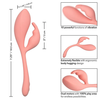 CALEXOTICS Vibrators Calexotics Elle Liquid Silicone Bunny