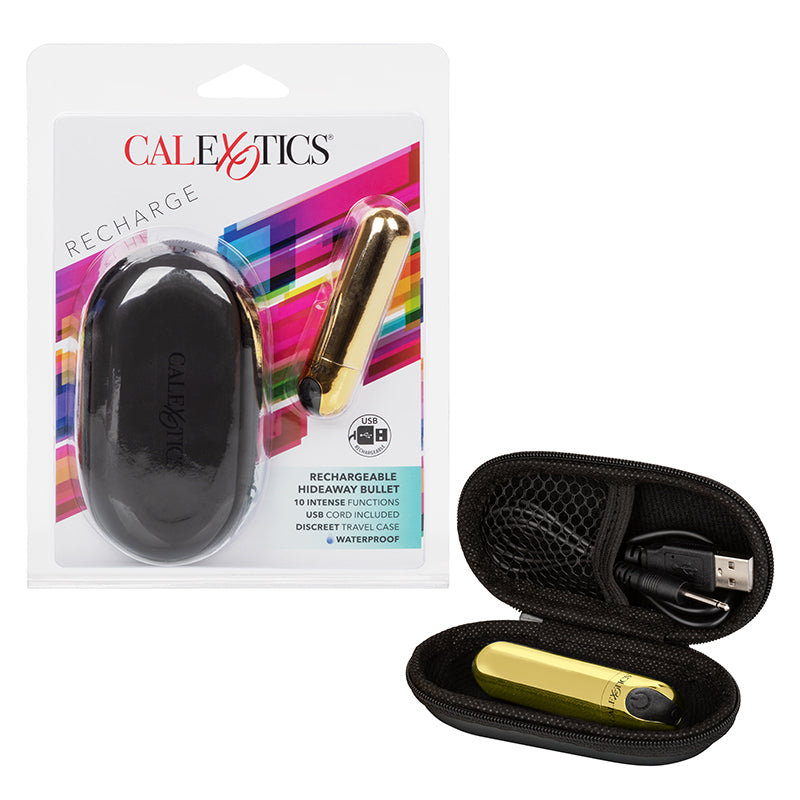 Calexotics Hideaway Bullet Gold-Vibrators-CALEXOTICS-XOXTOYS