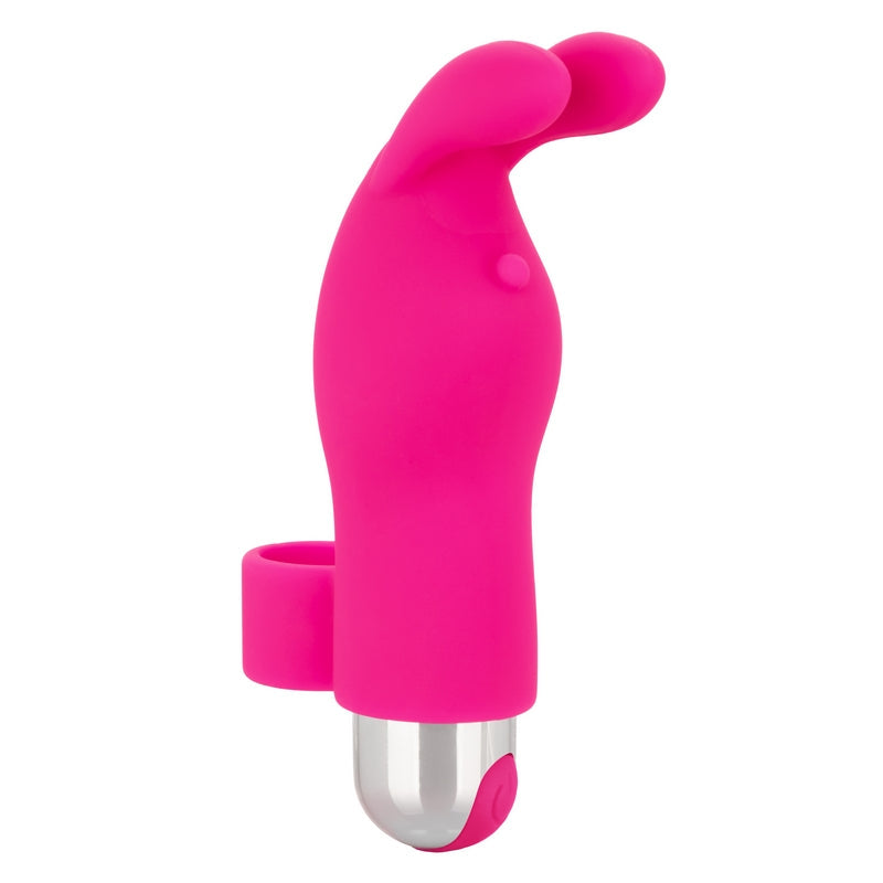 Calexotics Intimate Play Rechargeable Finger Bunny Pink - XOXTOYS