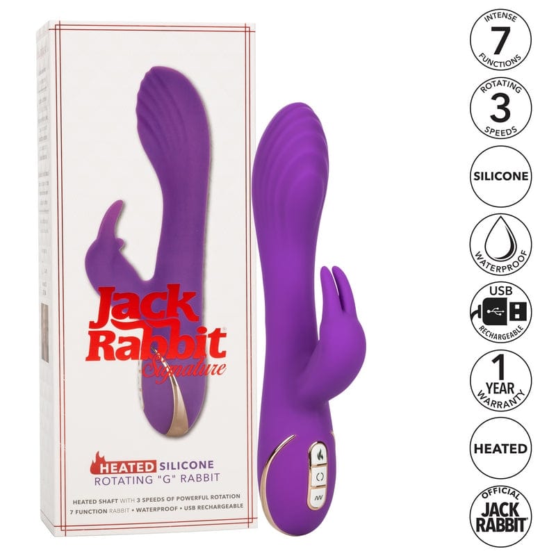 CALEXOTICS Vibrators Calexotics Jack Rabbit Heated Silicone Rotating G Rabbit