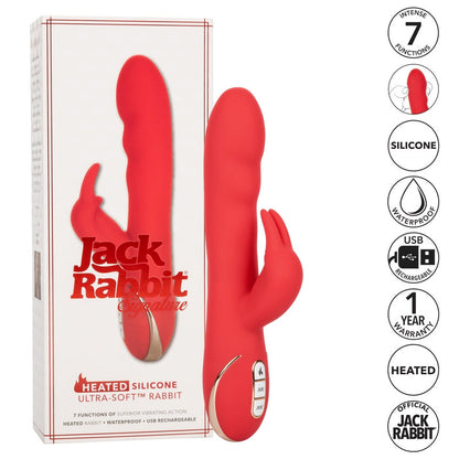 Calexotics Jack Rabbit Heated Silicone Ultra-Soft Rabbit - XOXTOYS