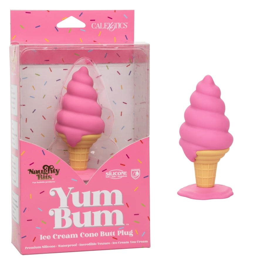 Calexotics Naughty Bits Yum Bum Ice Cream Cone Butt Plug - XOXTOYS