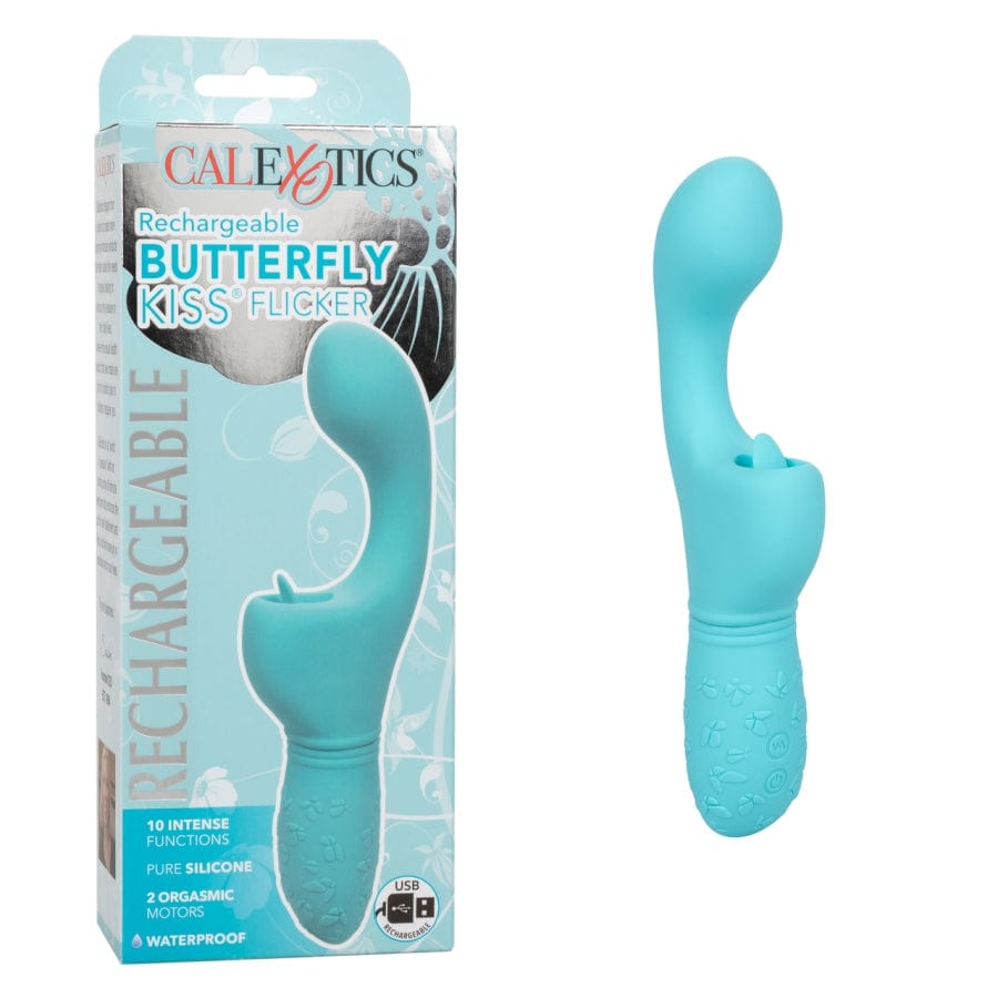 CALEXOTICS Vibrators Blue Calexotics Rechargeable Butterfly Kiss Flicker