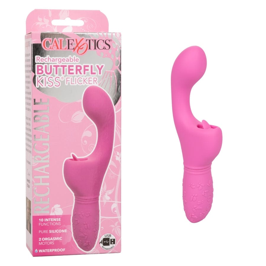 CALEXOTICS Vibrators Pink Calexotics Rechargeable Butterfly Kiss Flicker