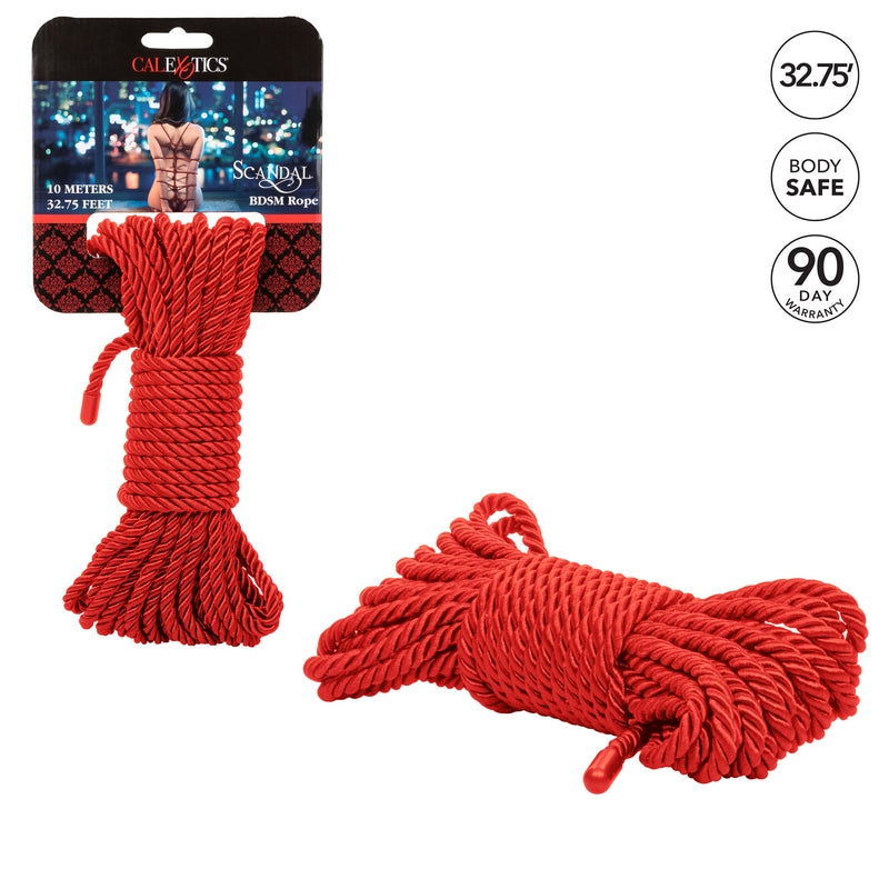 Calexotics Scandal BDSM Red Rope 10m - XOXTOYS
