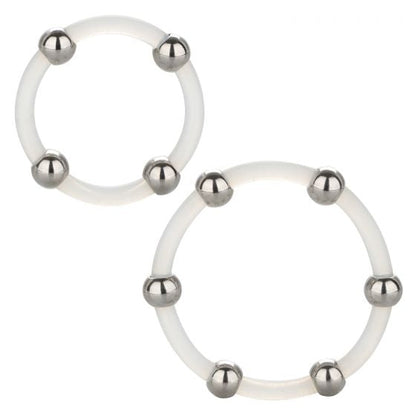 Calexotics Steel Beaded Silicone Ring Set - XOXTOYS