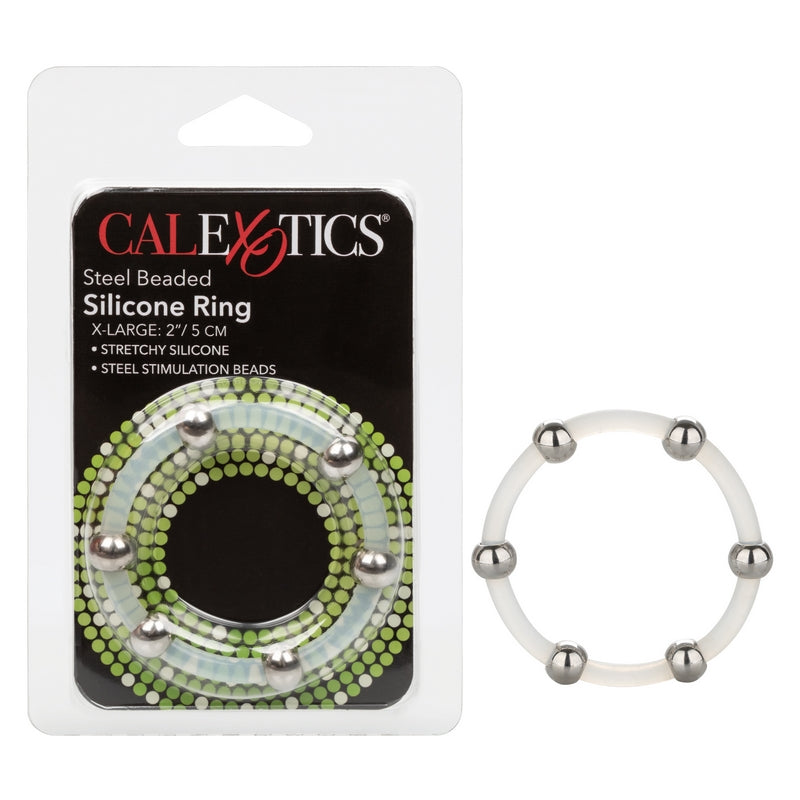 Calexotics Steel Beaded Silicone Ring X-Large - XOXTOYS