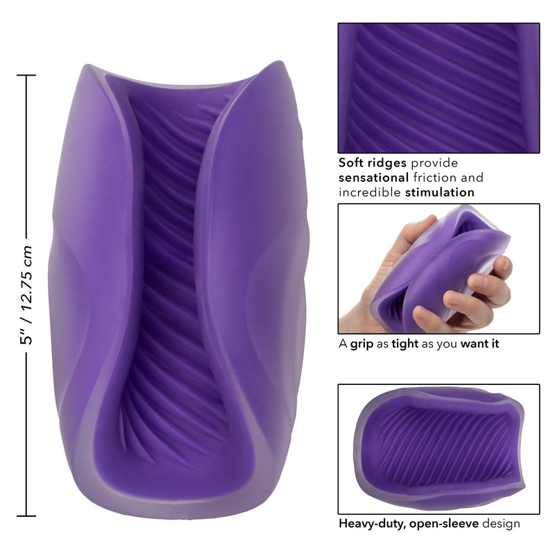 Calexotics The Gripper Spiral Grip Purple-Male Masturbators-CALEXOTICS-XOXTOYS