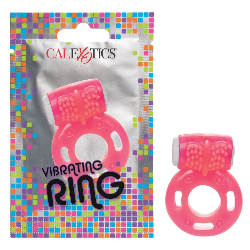 Calexotics Vibrating Ring Foil Pack Pink - XOXTOYS