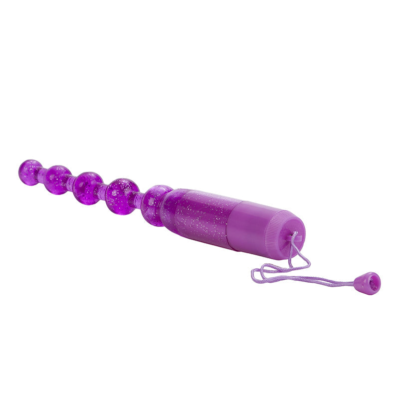 Calexotics Waterproof Vibrating Pleasure Beads Purple-Anal Toys-CALEXOTICS-XOXTOYS