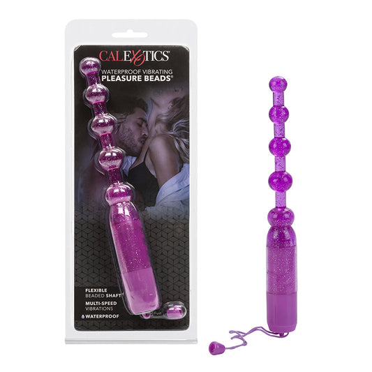 Calexotics Waterproof Vibrating Pleasure Beads Purple - XOXTOYS