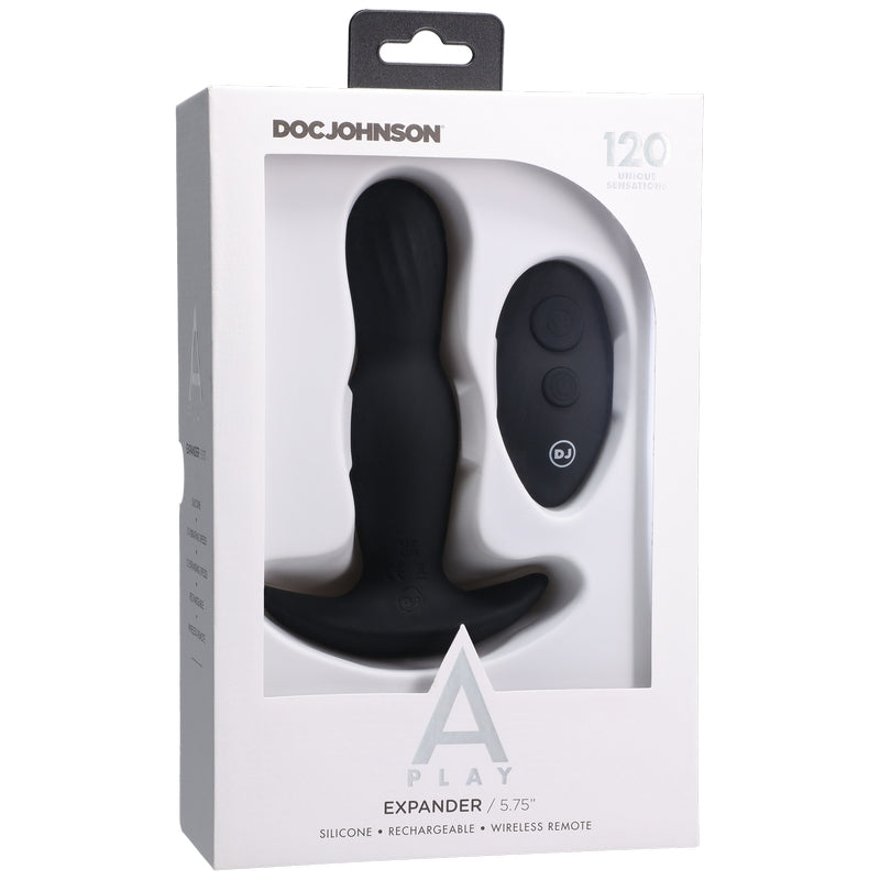 Doc Johnson A-Play Expander Rechargeable Anal Plug with Remote - XOXTOYS