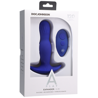 Doc Johnson A-Play Expander Rechargeable Anal Plug with Remote - XOXTOYS