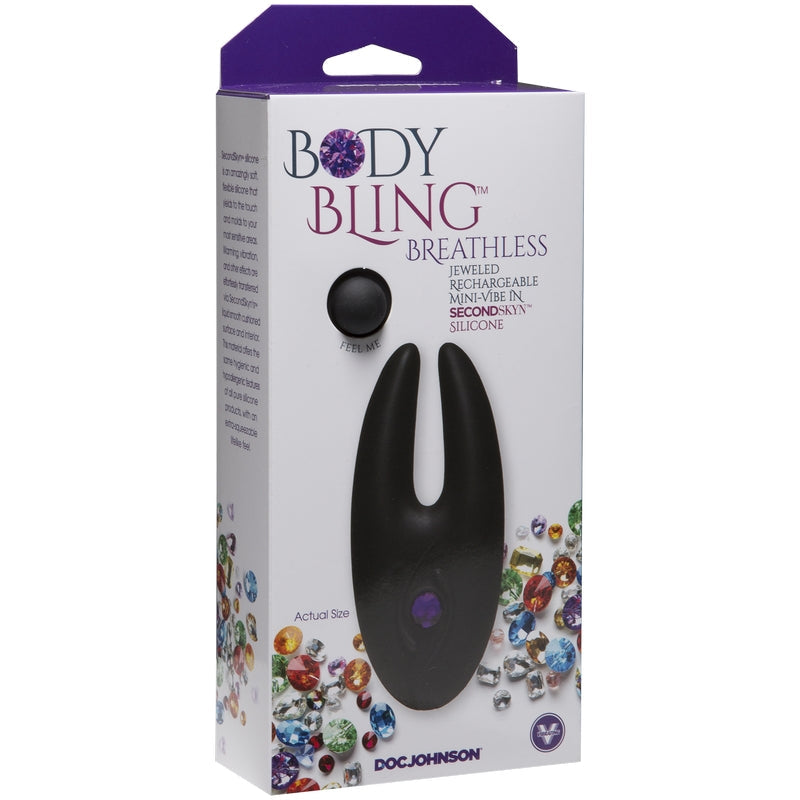 Doc Johnson Body Bling Breathless Rechargeable Mini Vibe-Vibrators-Doc Johnson-Purple-XOXTOYS