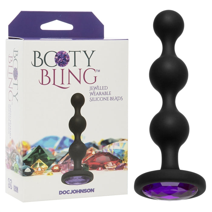Doc Johnson Booty Bling Silicone Beads - XOXTOYS