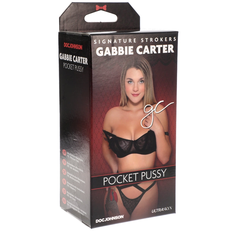 Doc Johnson Gabbie Carter UltraSkyn Pocket Pussy - XOXTOYS
