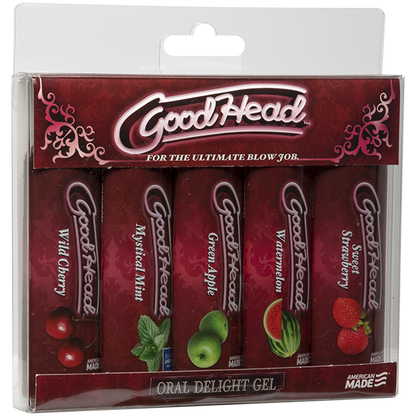 Doc Johnson GoodHead Oral Delight Gel Multi Pack - XOXTOYS