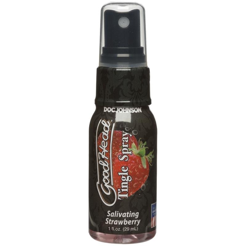 Doc Johnson GoodHead Tingle Spray-oral sex spray-Doc Johnson-Salivating Strawberry-XOXTOYS