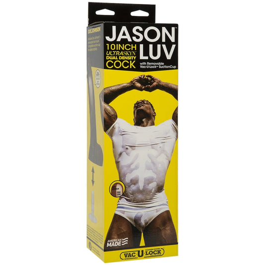 Doc Johnson Jason Luv 10” UltraSkyn Cock with Removable Vac-U-Lock Suction Cup - XOXTOYS