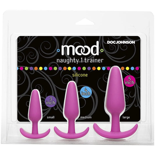 Doc Johnson Butt Plugs Pink Doc Johnson Naughty 1 Trainer Set