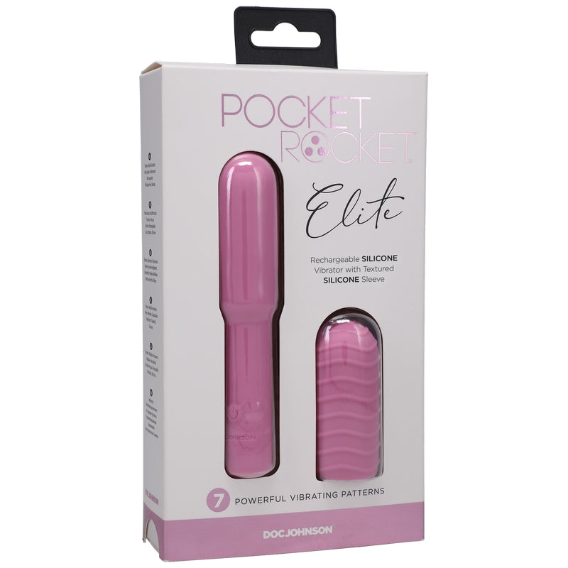 Doc Johnson Pocket Rocket Elite Vibrator-Vibrators-Doc Johnson-Pink-XOXTOYS