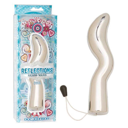 Doc Johnson Reflections Glass Wand Cool Silver - XOXTOYS