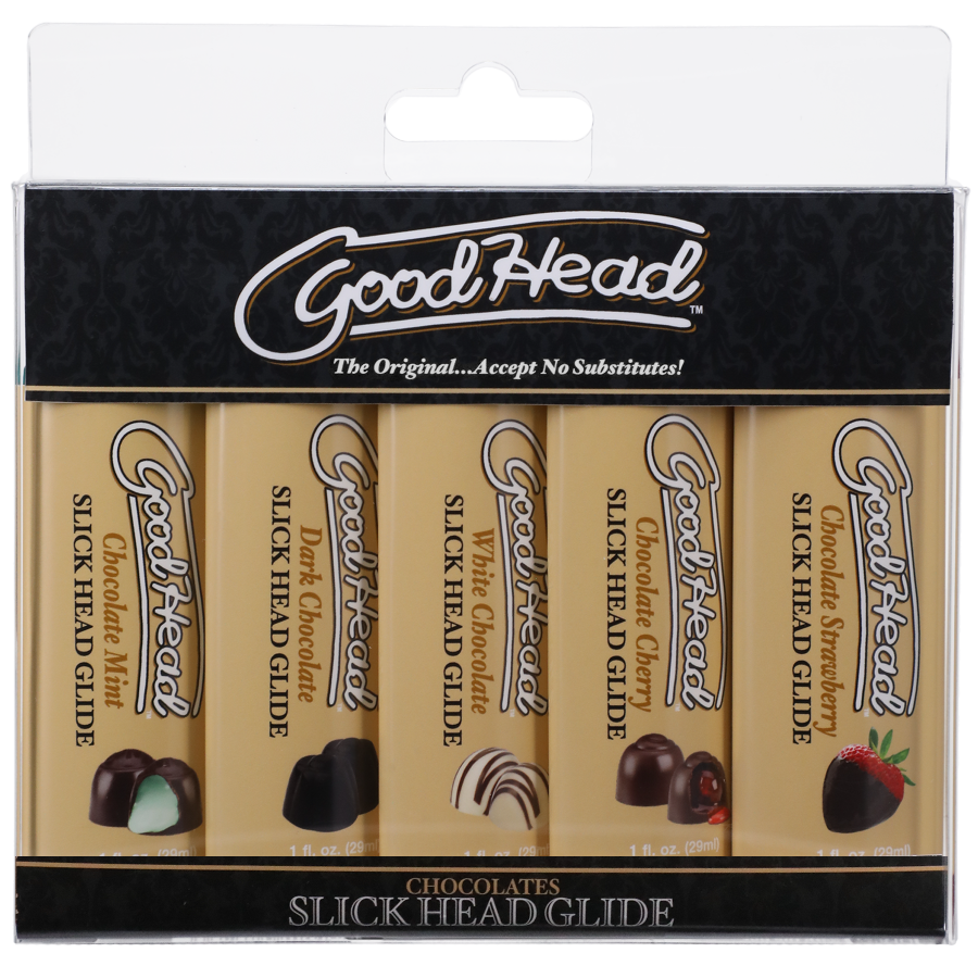 Doc Johnson Slick Head Glide Chocolates 5 Pack - XOXTOYS