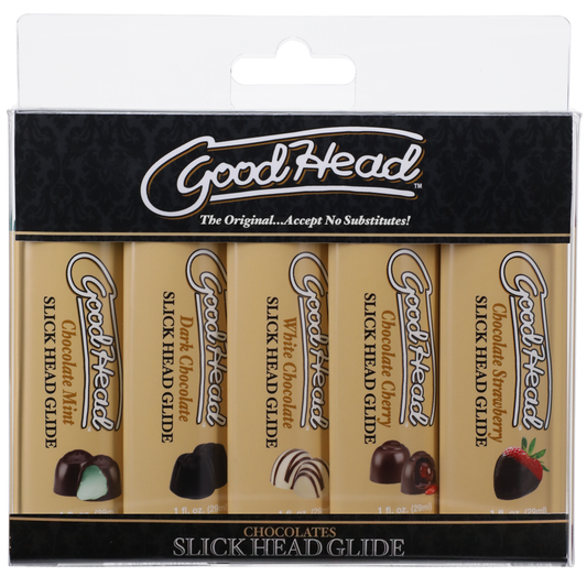 Doc Johnson Slick Head Glide Chocolates 5 Pack - XOXTOYS
