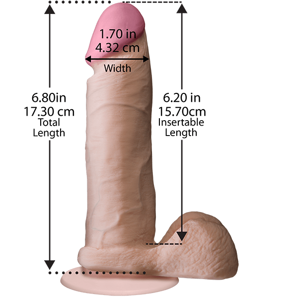 Doc Johnson Dildos Doc Johnson The Realistic Cock with Removable Vac-U-Lock 6"