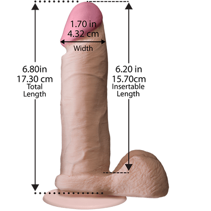 Doc Johnson Dildos Doc Johnson The Realistic Cock with Removable Vac-U-Lock 6"