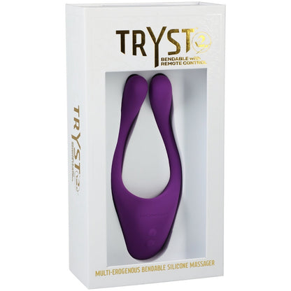 Doc Johnson Tryst V2 Bendable Multi Erogenous Zone Massager with Remote - XOXTOYS