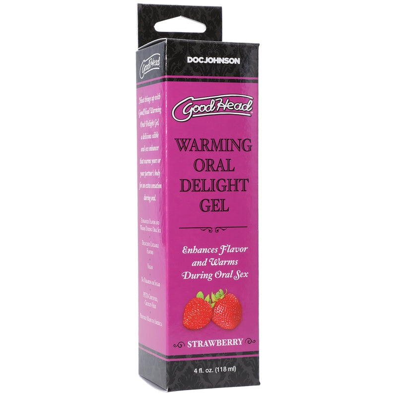 Doc Johnson Warming Oral Delight Gel-oral sex spray-Doc Johnson-Strawberry-XOXTOYS