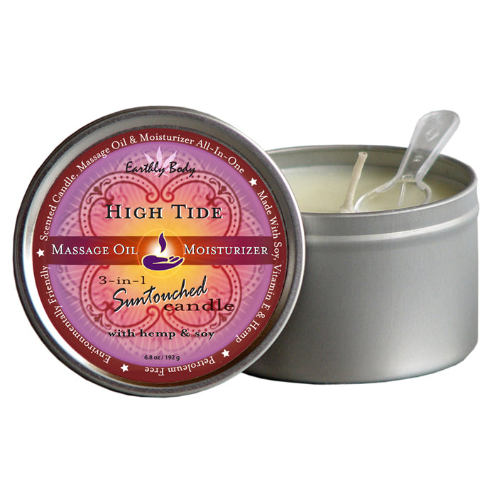 Earthly Body 3-in-1 Suntouched Massage Candle with Hemp and Soy - XOXTOYS