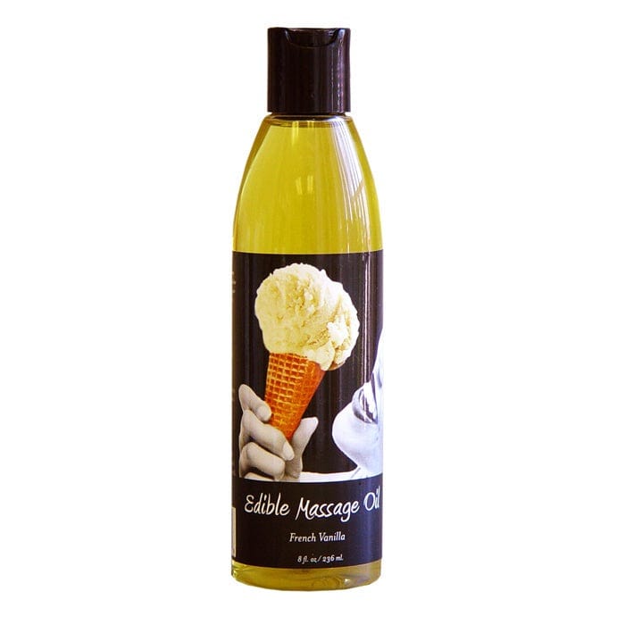 Earthly Body Lubes & Lotions French Vanilla Earthly Body Edible Massage Oil 8oz