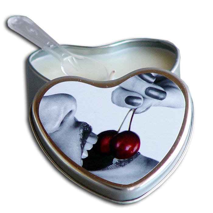 Earthly Body Heart Tin Edible Massage Candle - XOXTOYS