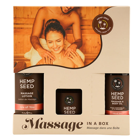 Earthly Body Hemp Seed Massage Gift Box Isle of You - XOXTOYS