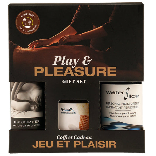 Earthly Body Play & Pleasure Gift Set Vanilla - XOXTOYS